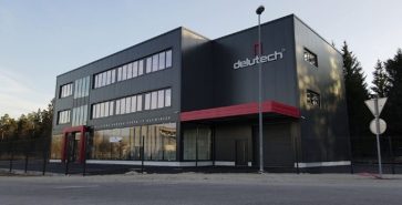 Stahl-Verkaufsstätte mit Verkaufsfläche, Lager und Büros.